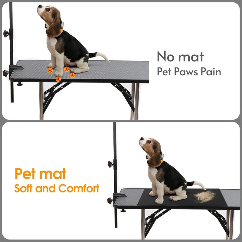 Wiojtry Dog Grooming Table Mat, (24x36inch) Dog Grooming Table Mat Pad Non-Slip, Pet Grooming Table Mat for Grooming Dogs at Home, Pet Groomers Table Mat, Easy-Clean Durability - Image 3